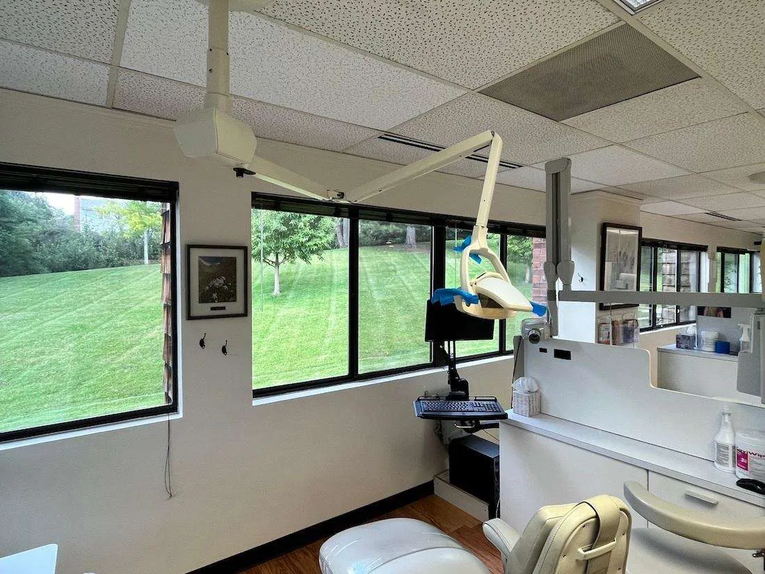 Treatment rooms with calming natural light and garden views.
